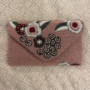 Anthropologie Sequins Clutch Bag